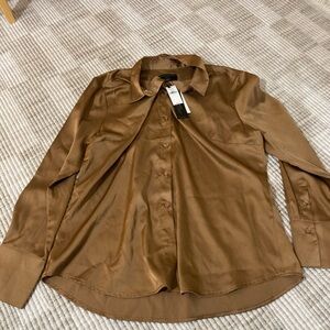 Banana Republic factory Satan khaki Classic Fit Shirt